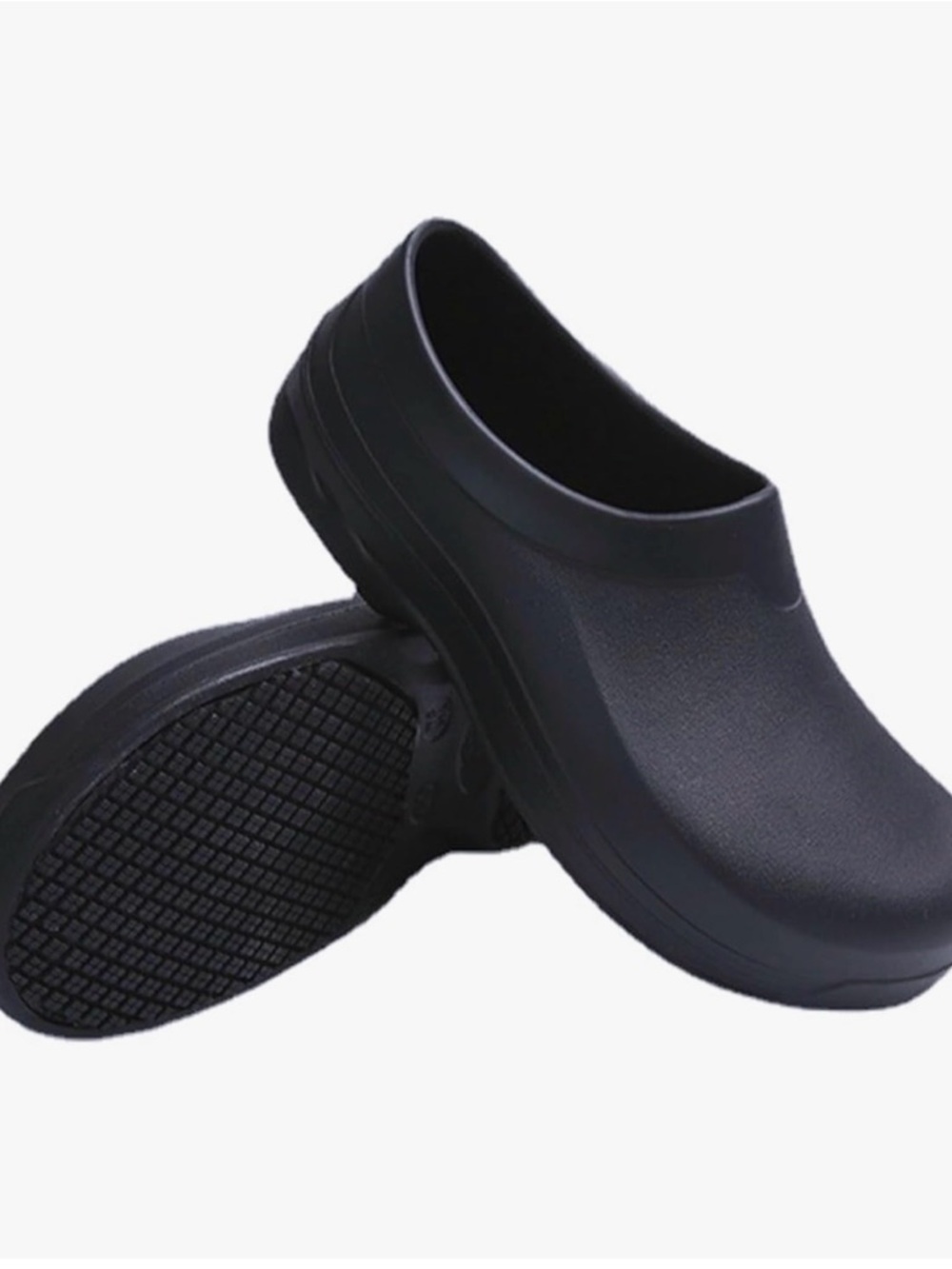 Comfort-First Black Non-slip Women's Clogs